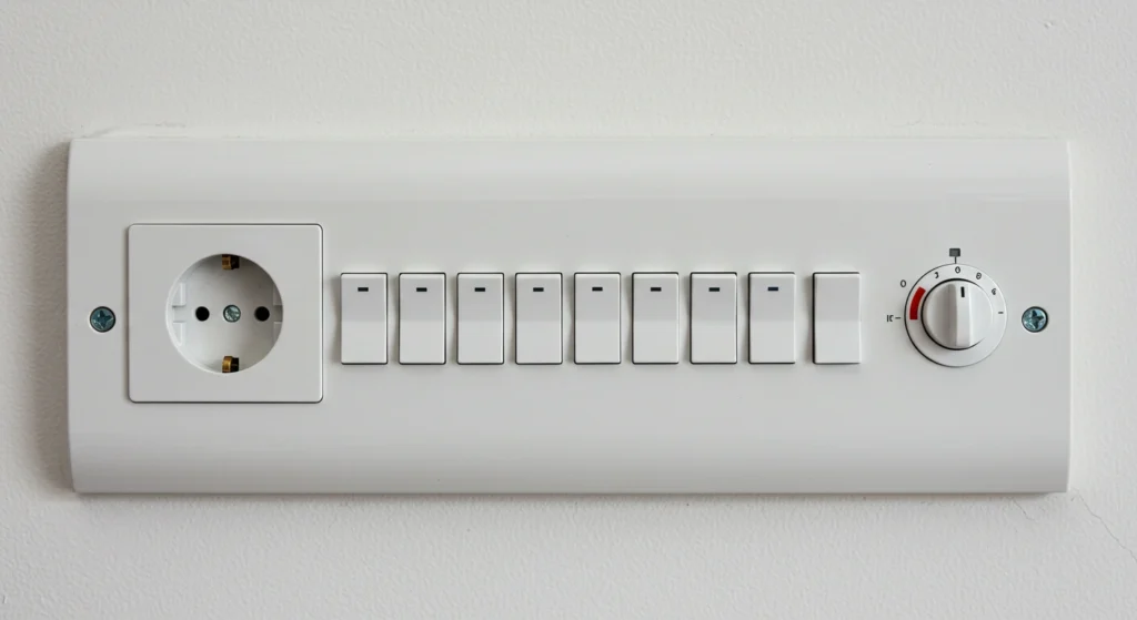 Power point installation in a wall