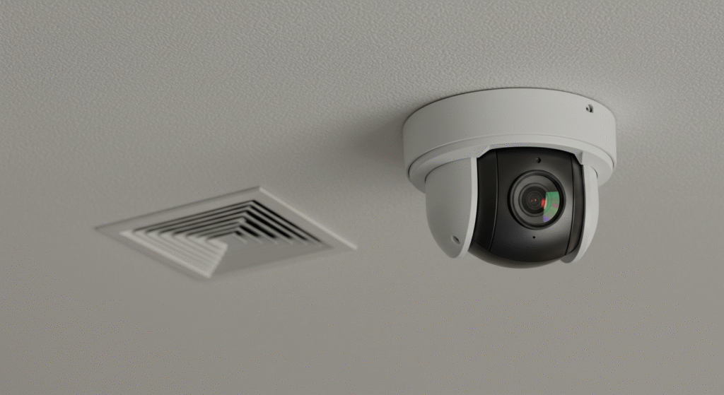 CCTV camera for home security installation