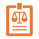 Legal icon representing legal requirements for electrical work